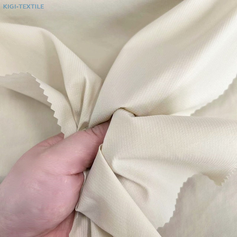 バブルグリッドストライプ軽量ナイロンファブリック夏の服用の防水 